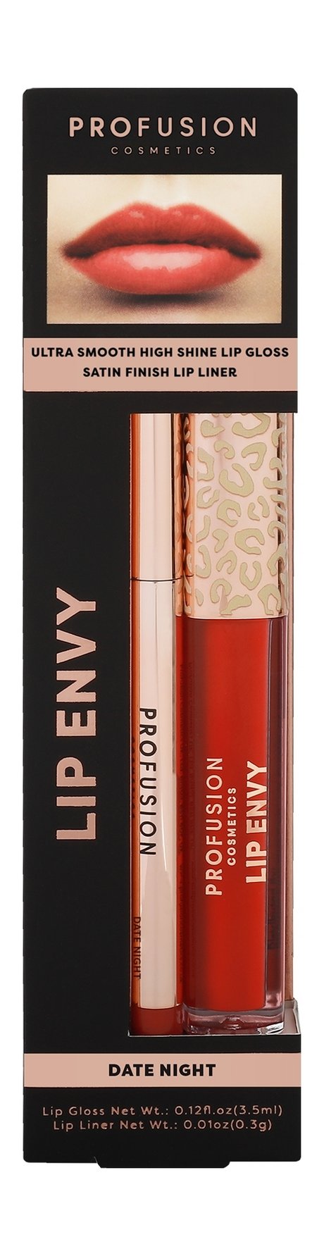 Profusion Lip Envy Ultra Smooth High Shine Lip Gloss & Satin Lip Liner Duo
