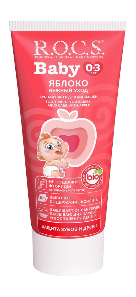 R.O.C.S. Baby Нежный уход Яблоко Зубная паста