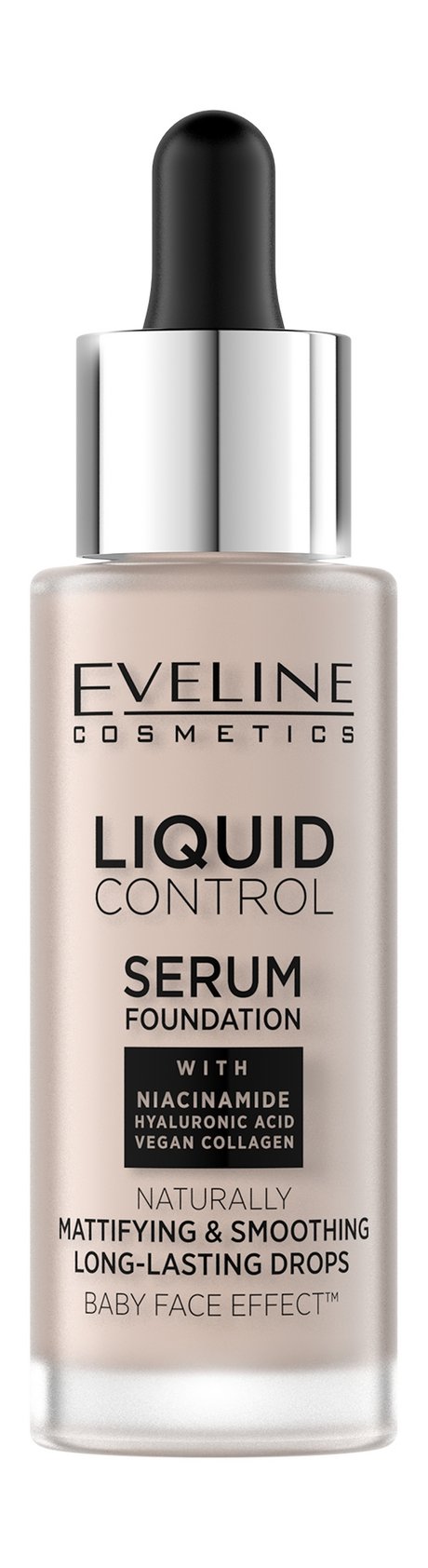 Eveline Liquid Control Serum Foundation — цена и наличие Eveline Liquid Control Serum Foundation