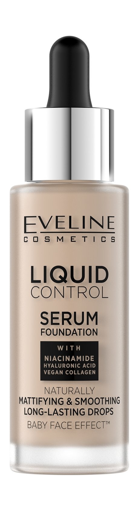 Eveline Liquid Control Serum Foundation — цена и наличие Eveline Liquid Control Serum Foundation