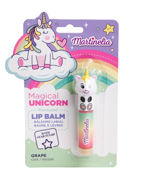 Martinelia Magical Unicorn Lip Balm with Stamp Grape