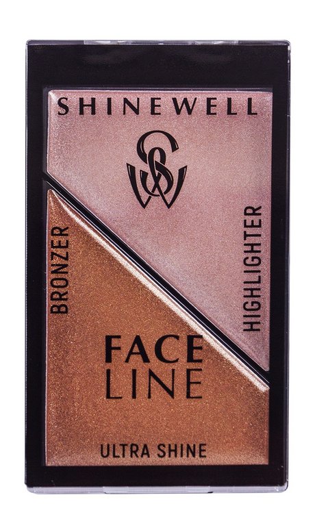 Shinewell Face Line Ultra Shine Bronzer Highlighter — цена и наличие Shinewell Face Line Ultra Shine Bronzer Highlighter