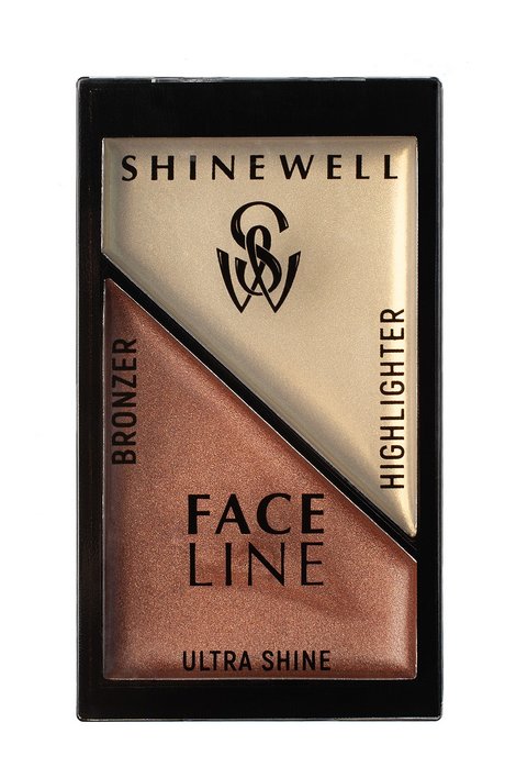Shinewell Face Line Ultra Shine Bronzer Highlighter — цена и наличие Shinewell Face Line Ultra Shine Bronzer Highlighter