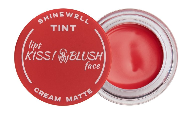 Shinewell Lips Kiss! Blush Face Cream Matte Tint
