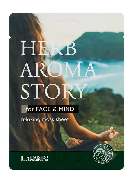 L.Sanic Herb Aroma Story Relaxing Mask Sheet Cedar — цена и наличие L.Sanic Herb Aroma Story Relaxing Mask Sheet Cedar
