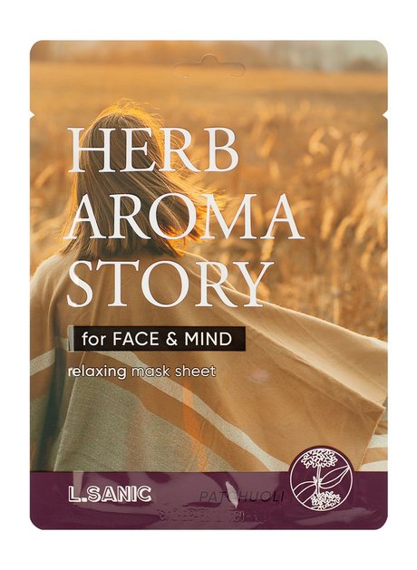 L.Sanic Herb Aroma Story Relaxing Mask Sheet Patchouli — цена и наличие L.Sanic Herb Aroma Story Relaxing Mask Sheet Patchouli