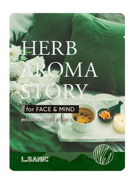 L.Sanic Herb Aroma Story Relaxing Mask Sheet Rosemary — цена и наличие L.Sanic Herb Aroma Story Relaxing Mask Sheet Rosemary
