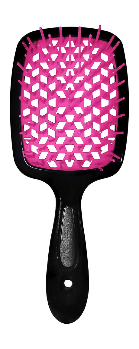 Lei Расческа массажная Продувная Неоново-розовая