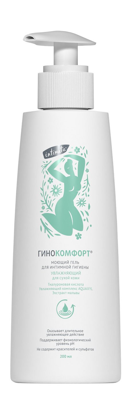 Гинокомфорт Моющий гель Для интимной гигиены Увлажняющий