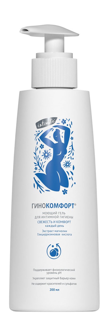 Гинокомфорт Моющий гель Для интимной гигиены Свежесть и комфорт