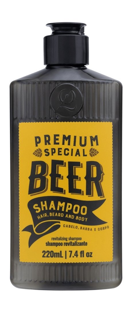 QOD Barber Shop Premium Special Beer Revitalizing 3-in-1 Shampoo