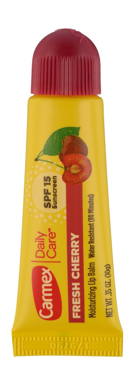 Carmex Daily Care Fresh Cherry Moisturizing Lip Balm Tube SPF 15