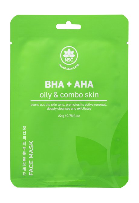 NSC Name Skin Care BHA + AHA Oily & Combo Skin Face Mask