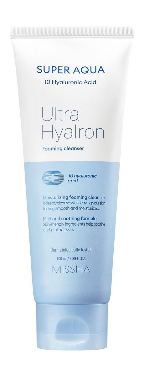 Missha Super Aqua Ultra Hyalron Foaming Cleanser