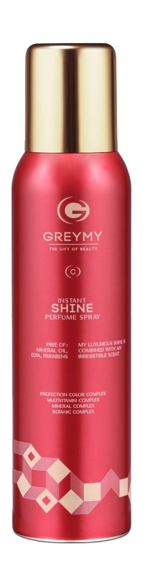 Парфюмированный спрей для блеска и сияния волос Greymy Instant Shine Perfume Spray