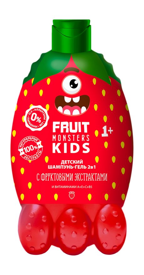 Megamonsters Fruit Monsters Kids Шампунь-гель 2в1