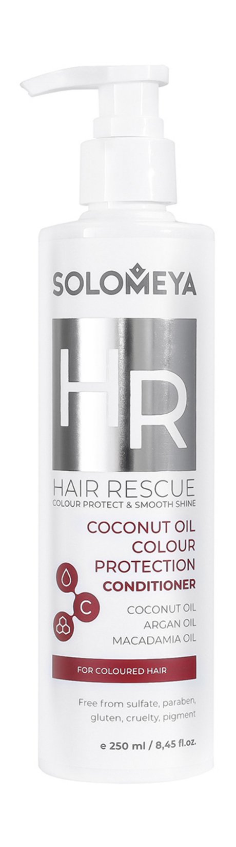 Solomeya Hair Rescue Coconut Oil Colour Protection Conditioner