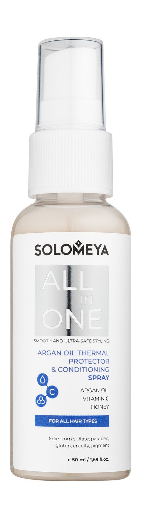 Solomeya All in One Argan Oil Thermal Protector & Conditioning Spray