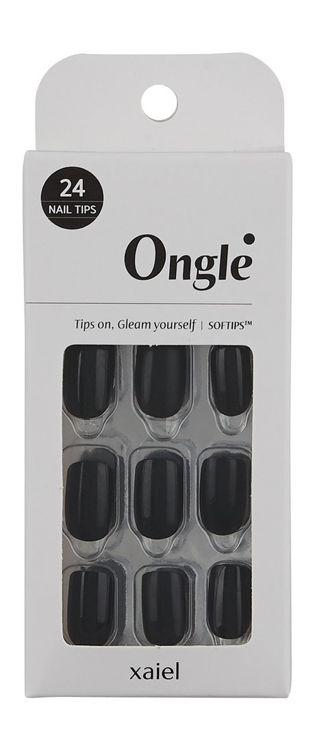Ongle Nail Tips Set Black Mystery