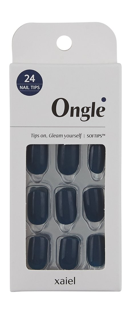 Ongle Nail Tips Set Navy Peace