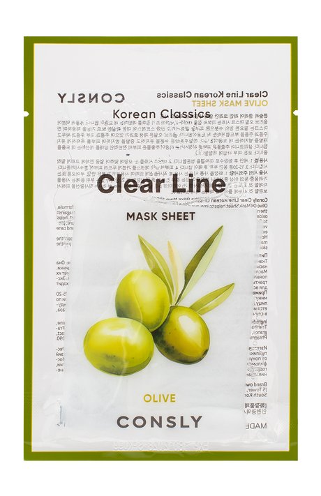 Consly Korean Classics Clear Line Olive Mask Sheet