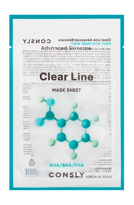 Consly Advanced Skincare Clear Line AHA/BHA/PHA Mask Sheet