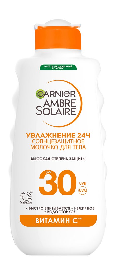Garnier Ambre Solaire Увлажнение 24Ч Солнцезащитное молочко Для тела SPF 30