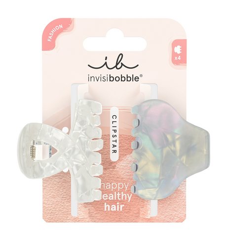 Invisibobble Clipstar M Pearly Frost
