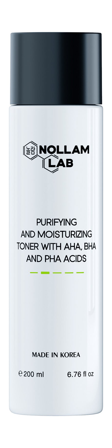Nollam Lab Purifying and Moisturizing Toner with AHA, BHA and PHA Acids