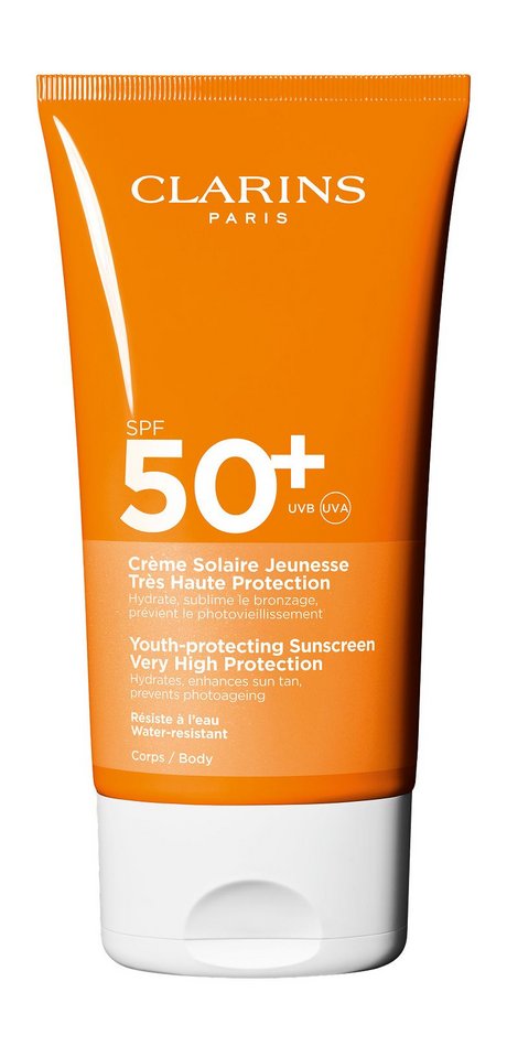 Clarins Youth-Protecting Sunscreen Very High Protection Body SPF 50+ — цена и наличие Clarins Youth-Protecting Sunscreen Very High Protection Body SPF 50+