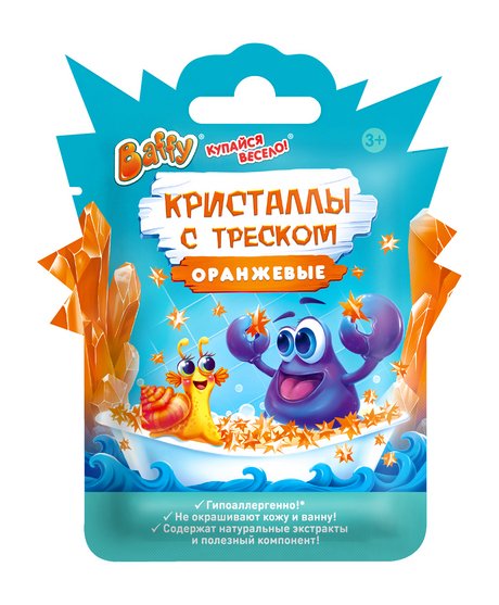 Baffy Кристаллы с треском Оранжевые