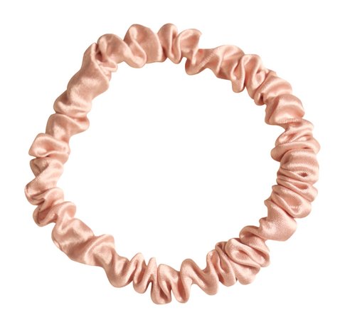 Шелковая резинка для волос Ayris Silk Резинка Узкая Розовое золото