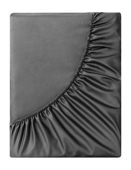 Soft Silver Diamond Серый космос Простыня на резинке