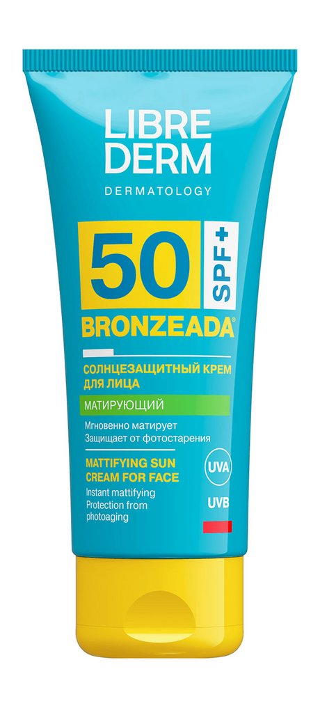 Librederm Bronzeada Mattifying Face Sun Cream SPF 50