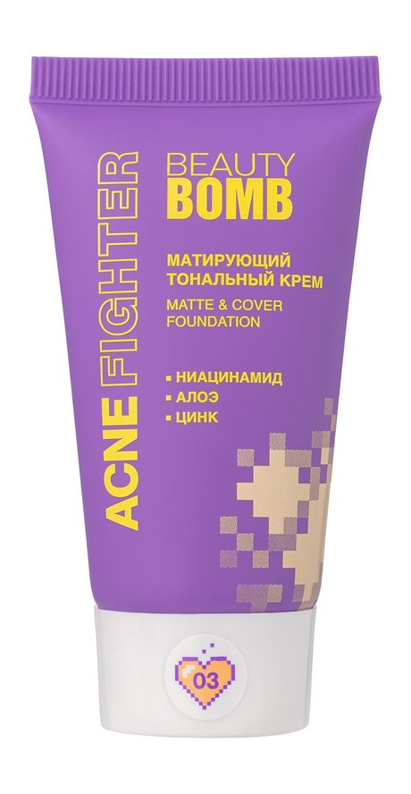 Beauty Bomb Acne Fighter Matte & Cover Foundation — цена и наличие Beauty Bomb Acne Fighter Matte & Cover Foundation