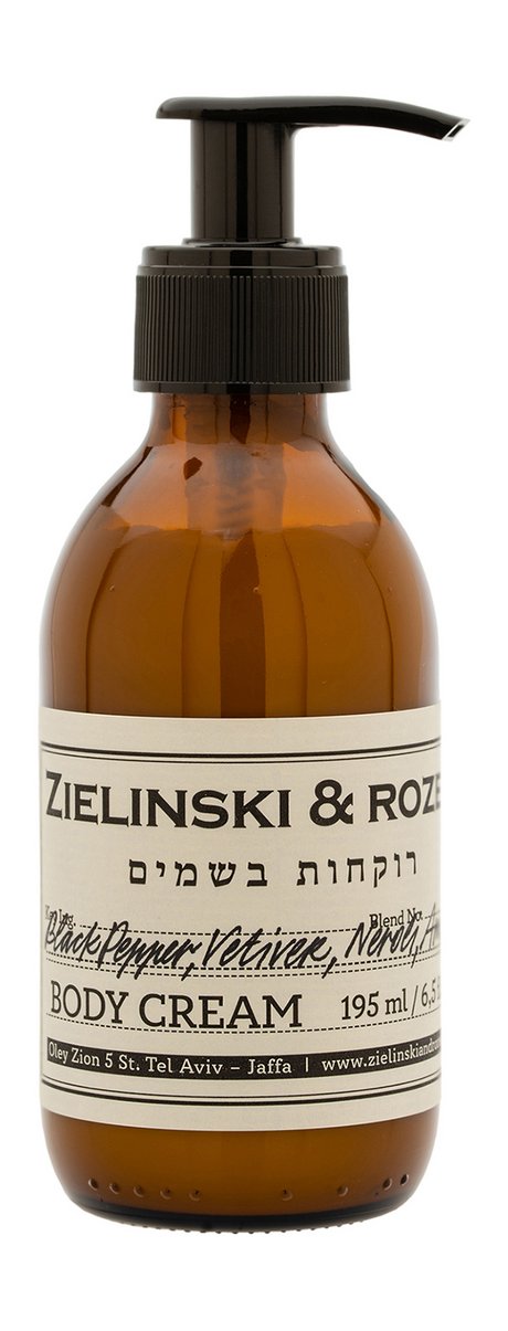Zielinski & Rozen Black Pepper, Vetiver, Neroli, Amber Body Cream