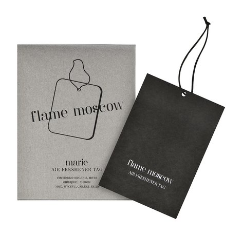 Flame Moscow Marie Air Freshener Tag