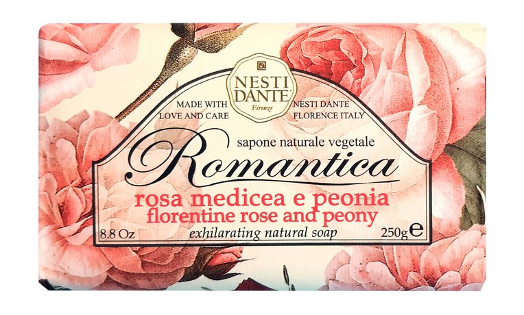 Nesti Dante Romantica Florentine Rose & Peony Exhilarating Natural Soap