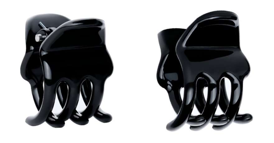 Janeke Hair Claw Clips Black