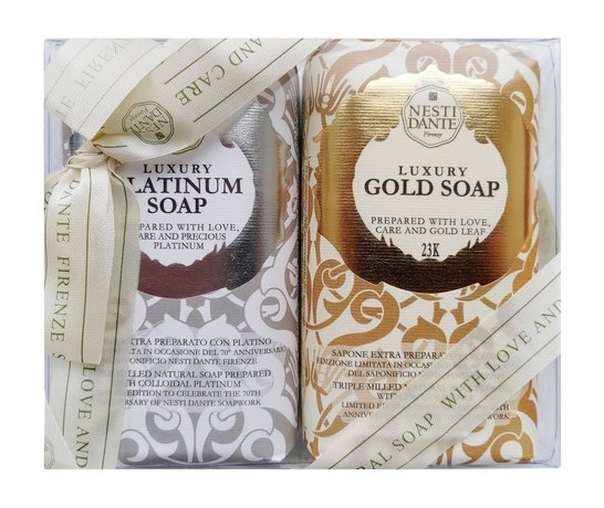 Nesti Dante Luxury Platinum & Gold Soap Set