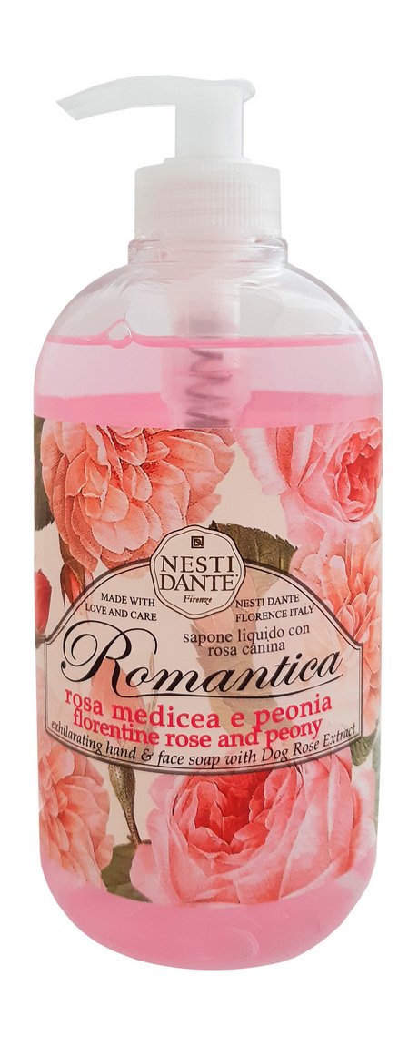 Nesti Dante Romantica Florentine Rose & Peony Liquid Soap