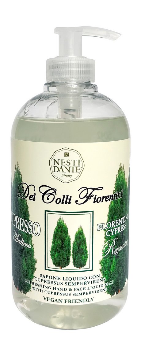Nesti Dante Florentine Cypress Tree Refreshing Hand&Fase Liquid Soap