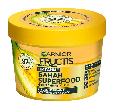 Garnier Fructis Superfood Банан Экстра питание