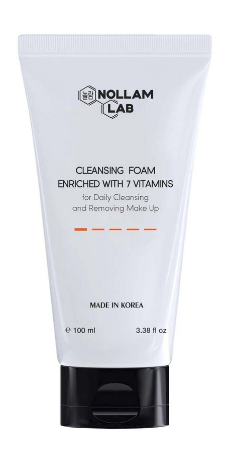 Nollam Lab Cleansing Foam Enriched with Vitamins for Daily Cleansing and Removing Makeup