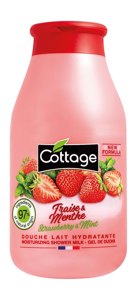 Cottage Moisturizing Shower Milk - Strawberry & Mint
