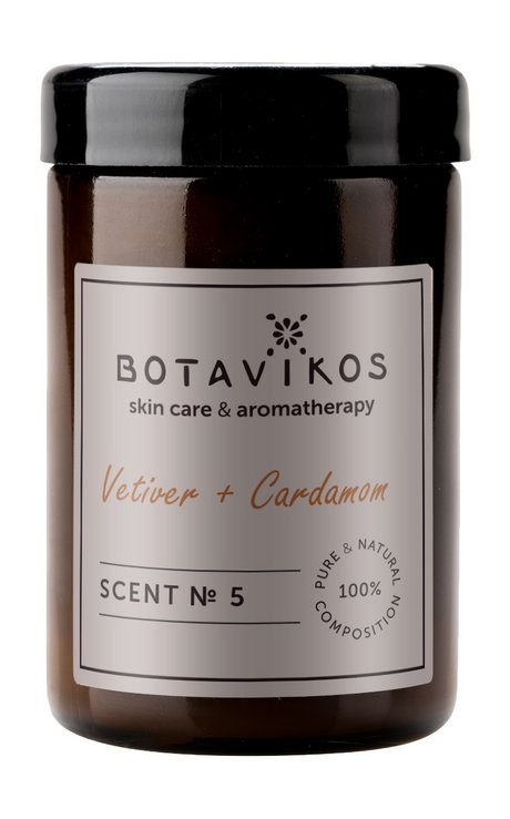 Botavikos Natural Massage Aroma Candle Scent № 5 Vetiver-Cardamom