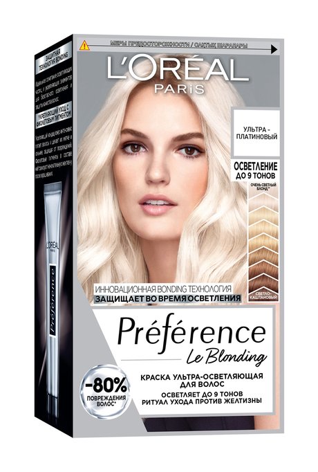 L'OREAL PARIS L’Oreal Preference Ultra Platinum — цена и наличие L'OREAL PARIS L’Oreal Preference Ultra Platinum