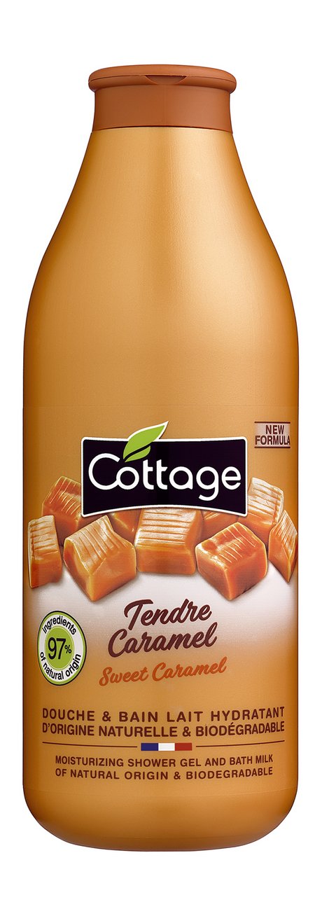 Cottage Moisturizing Shower Gel & Bath Milk Sweet Caramel