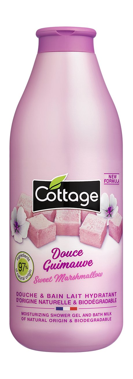 Cottage Moisturizing Shower Gel & Bath Milk Sweet Marshmallow